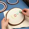 4 Pack Embroidery Hoop Ring, Imitated Wood Display Frame Circle and Oval Embroidery Kits with 30 Pieces Large Eye Embroidery Needles, Quilting Hoop and Cross Stitch Supplies for Sewing and Wall Hang